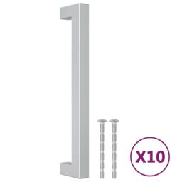 Berkfield Home Cabinet Handles 10 pcs Silver 160 mm Stainless Steel - thumbnail 2