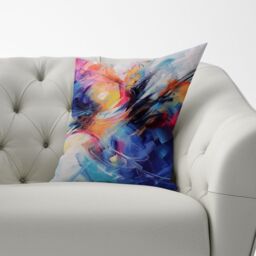 Warren Reed - Designer Serene Explosion: Calm Amidst Colours Cushions - Size: 33 cm x 48 cm - thumbnail 3