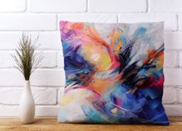 Warren Reed - Designer Serene Explosion: Calm Amidst Colours Cushions - Size: 33 cm x 48 cm - thumbnail 2