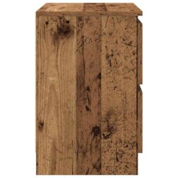 Berkfield Home TV Cabinet Old Wood 40x35x54 cm Engineered Wood in Brown - Size: 40 x 35 x 54 cm - thumbnail 7