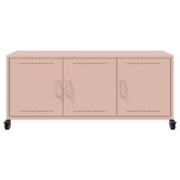 Berkfield Home TV Cabinet Pink 100.5x39x43.5 cm Steel - thumbnail 6
