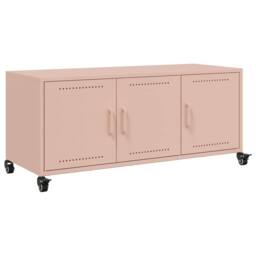 Berkfield Home TV Cabinet Pink 100.5x39x43.5 cm Steel