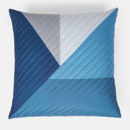 OHS 2 Pack Geometric Pinsonic Filled Cushion Covers - 45 x 45cm in Dark Navy - Size: 45 cm x 45 cm - thumbnail 4