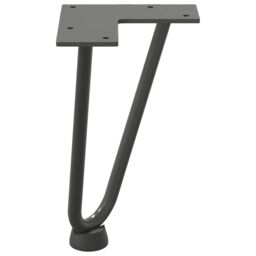 Berkfield Home Hairpin Table Legs 4 pcs Anthracite 20 cm Solid Steel in Black - thumbnail 6