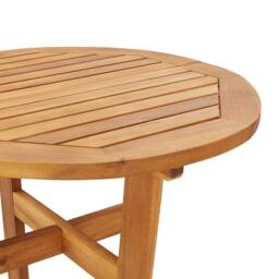 Berkfield Home Beautiful Garden Bar Table Ã˜60x105 cm Solid Wood Acacia in Brown - Size: 60x105 cm - thumbnail 9