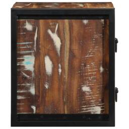 Berkfield Home Bedside Cabinet Multicolour 40x35x40 cm Solid Wood Reclaimed - Size: 40 x 35 x 40 cm - thumbnail 6