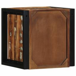 Berkfield Home Bedside Cabinet Multicolour 40x35x40 cm Solid Wood Reclaimed - Size: 40 x 35 x 40 cm - thumbnail 7