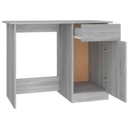 Berkfield Home Desk Grey Sonoma 100x50x76 cm Engineered Wood - Size: 100 x 50 x 76 cm - thumbnail 7