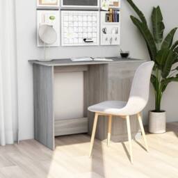Berkfield Home Desk Grey Sonoma 100x50x76 cm Engineered Wood - Size: 100 x 50 x 76 cm - thumbnail 2