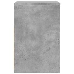 Berkfield Home Shoe Bench Concrete Grey 60x30x45 cm Engineered Wood - Size: 60 x 30 x 45 cm - thumbnail 6