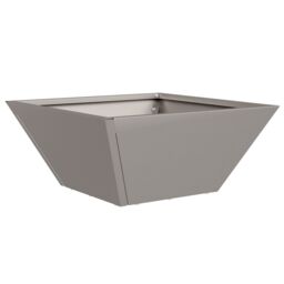 Berkfield Home Garden Bowl Planter 35x35x15 cm Weathering Steel in Grey - Size: 35 x 35 x 15 cm - thumbnail 2