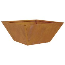 Berkfield Home Garden Bowl Planter 35x35x15 cm Weathering Steel in Grey - Size: 35 x 35 x 15 cm - thumbnail 5