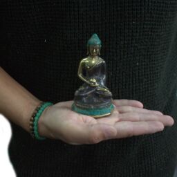 KDMD Med Meditation Sitting Buddha in Gold - thumbnail 2