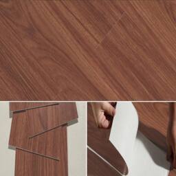 Gr8 Home 5m² Floor Planks Tiles Self Adhesive PVC Flooring Dark Brown M15