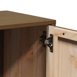 Berkfield Home TV Cabinet Honey Brown 80x34x40 cm Solid Wood Pine - Size: 80 x 34 x 40 cm - thumbnail 8