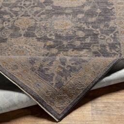 Livabliss Avant Garde - Vintage Beige Blue Brown Traditional Boho Fringe Living Rug in Charcoal - Size: 150 cm x 230 cm - thumbnail 4