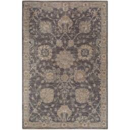 Livabliss Avant Garde - Vintage Beige Blue Brown Traditional Boho Fringe Living Rug in Charcoal - Size: 150 cm x 230 cm - thumbnail 2