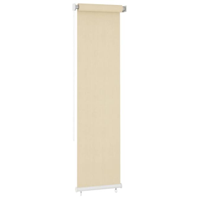 Berkfield Home Outdoor Roller Blind Cream 60x230 cm HDPE - image 1