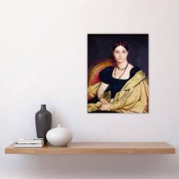 "Artery8 J A D Ingres Portrait of Madame Duvaucey Wall Art Print - Size: W12"" x H16""" - thumbnail 4