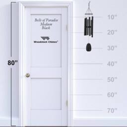 Woodstock Chimes Windchimes Bells of Paradise - Medium Black - thumbnail 6