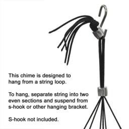 Woodstock Chimes Windchimes Bells of Paradise - Medium Black - thumbnail 5