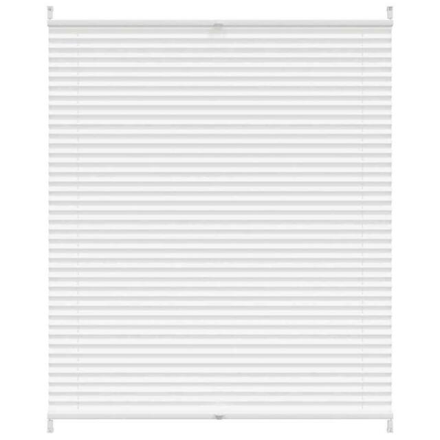Berkfield Home Plisse Blind 100x125cm White Pleated Blind - Size: 100x125 cm - image 1