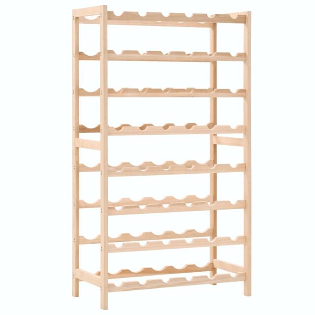 Berkfield Home Wine Rack Cedar Wood 57.5x28x102 cm in Brown - image 1
