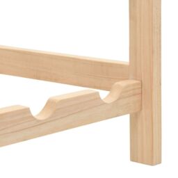 Berkfield Home Wine Rack Cedar Wood 57.5x28x102 cm in Brown - thumbnail 6