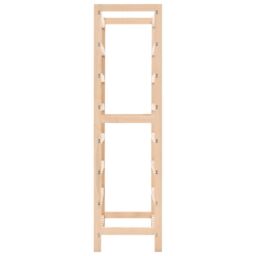 Berkfield Home Wine Rack Cedar Wood 57.5x28x102 cm in Brown - thumbnail 4