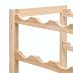 Berkfield Home Wine Rack Cedar Wood 57.5x28x102 cm in Brown - thumbnail 5