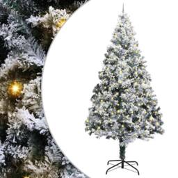 Berkfield Home Artificial Pre-lit Christmas Tree with Ball Set Green 400 cm - thumbnail 2