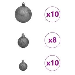 Berkfield Home Artificial Pre-lit Christmas Tree with Ball Set Green 400 cm - thumbnail 9