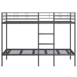 Berkfield Home Bunk Bed without Mattress Black 100x200 cm Steel - thumbnail 5