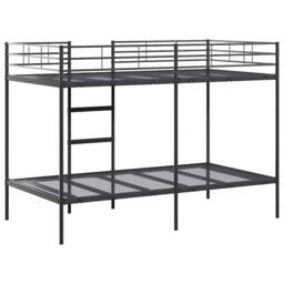 Berkfield Home Bunk Bed without Mattress Black 100x200 cm Steel - thumbnail 7