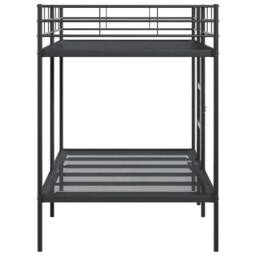 Berkfield Home Bunk Bed without Mattress Black 100x200 cm Steel - thumbnail 6
