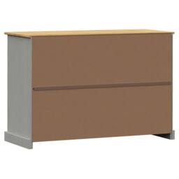 Berkfield Home Sideboard with Drawers VIGO 113x40x75 cm Grey Solid Wood Pine - Size: 113 x 40 x 75 cm - thumbnail 7