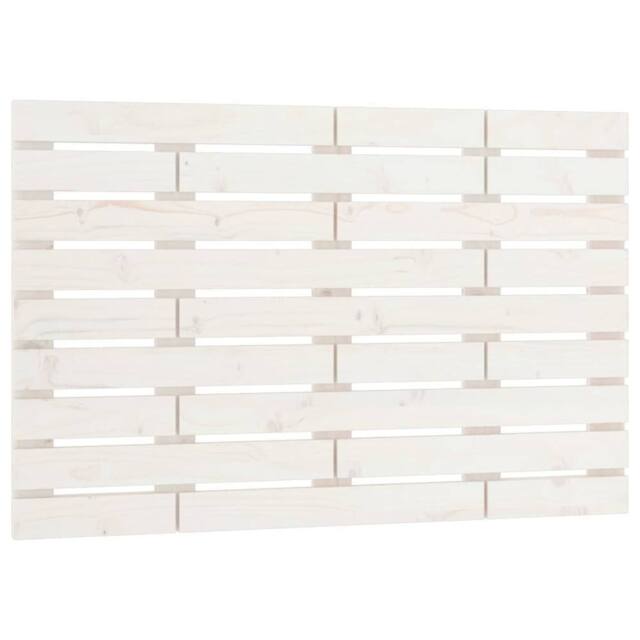 Berkfield Home Wall Headboard White 96x3x63 cm Solid Wood Pine - Size: 96 x 3 x 63 cm - image 1