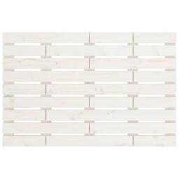 Berkfield Home Wall Headboard White 96x3x63 cm Solid Wood Pine - Size: 96 x 3 x 63 cm - thumbnail 4