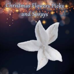 VFM e-Store Christmas Poinsettia Clip Decoration 16cm x 8cm White X 1 - Size: 16 cm x 8 cm - thumbnail 3