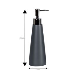 Showerdrape Alto White 3 Piece Bathroom Accessory Set in Grey - thumbnail 3