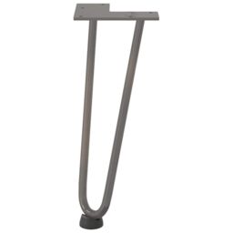 Berkfield Home Hairpin Table Legs 4 pcs Natural Steel 30 cm Solid Steel in Brown - thumbnail 5