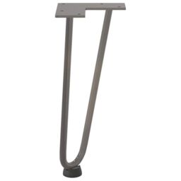 Berkfield Home Hairpin Table Legs 4 pcs Natural Steel 30 cm Solid Steel in Brown - thumbnail 6