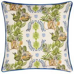 Wylder Tropics Valera Lagos Monkey Tropical Cushion - Size: 43 cm x 43 cm - thumbnail 1