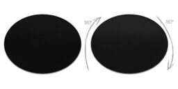 RugsX Lindo Rug in Black - Size: 100 cm diameter - thumbnail 2