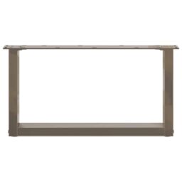 Berkfield Home Coffee Table Legs U-Shaped 2 pcs Natural Steel 70x(30-31) cm Steel in Brown - thumbnail 5