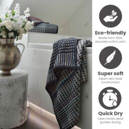 Allure Bath Fashions Carnival Repurposed Cotton Zero Twist Towels - thumbnail 5