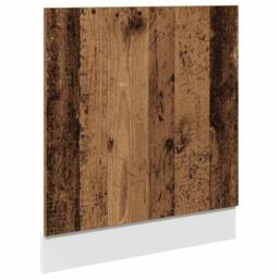 Berkfield Home Durable Dishwasher Panel Lyon Old Wood 60x1.5x67 cm Engineered Wood in Brown - thumbnail 3