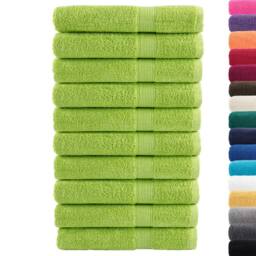 Berkfield Home Premium Towels SOLUND 10 pcs Apple Green 100x200 cm 600 gsm - thumbnail 3
