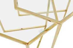 Orsina Herber Set Of 2 Gold Finish Tables - thumbnail 5