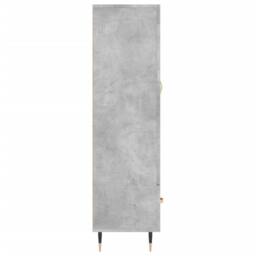 Berkfield Home Highboard Concrete Grey 69.5x31x115 cm Engineered Wood - thumbnail 7